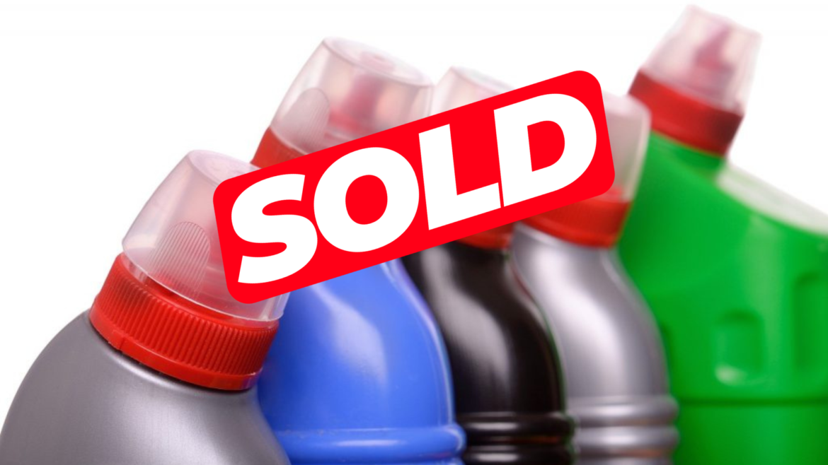 Πωλείται Εργοστάσιο Απορρυπαντικών – συσκευασία φωτιστικού οινοπνεύματος- εμπορία πρώτων υλών & χημικών