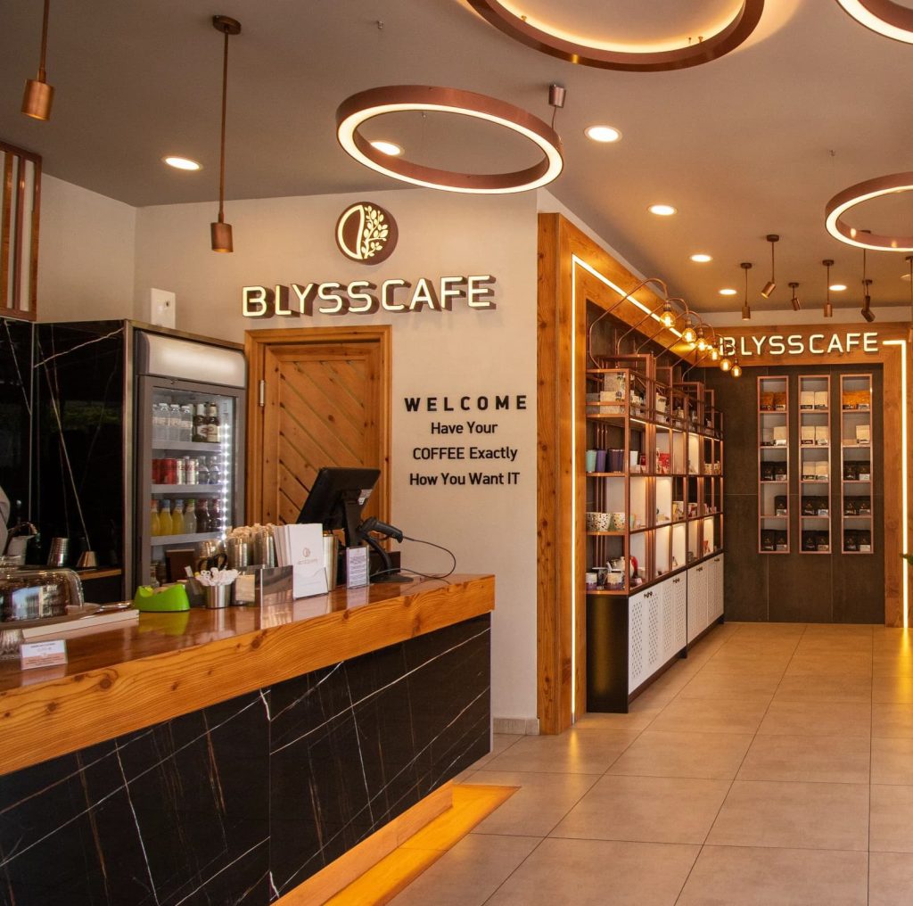 Εσωτερικός χώρος καταστήματος BLYSSCAFE franchise